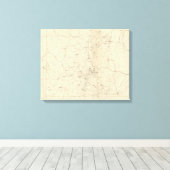 Toile Carte de triangulation du Colorado (Insitu (Plancher de Bois))