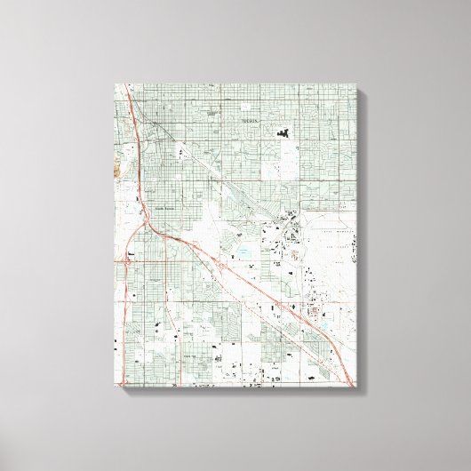 Toile Carte de Tucson Arizona (1992) (Recto)