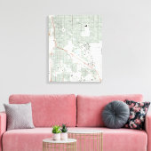 Toile Carte de Tucson Arizona (1992) (Insitu(Salon))
