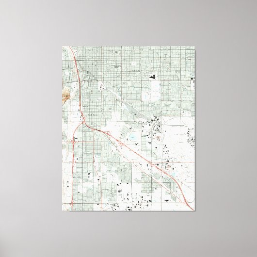 Toile Carte de Tucson Arizona (1992) (Recto)