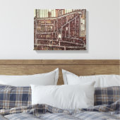 Toile Carte de ville de Delft de 1649 (Insitu(Chambre))