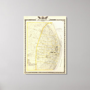 Toile Carte de ville de St Louis