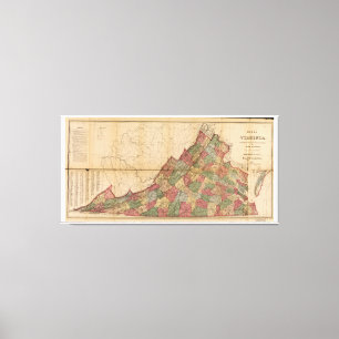 Toile Carte de Virginie (1871)