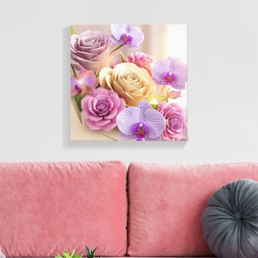 Toile Carte de voeux 3D Splendor Springtime avec Dew-Kis (Insitu(Salon))