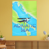 Toile Carte de vol de la mer Adriatique (Insitu(Salon))