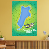 Toile Carte de voyage Esrum Lake Danemark (Insitu(Salon))