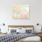Toile Carte de Waseca, Minnesota (Insitu(Chambre))