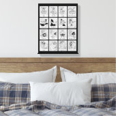 Toile Carte d'émotion de caractères LOONEY TUNES™ (Insitu(Chambre))