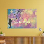 Toile Carte d'entrée pour Bat mitzvah de guitare (Insitu(Salon))