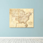 Toile Carte des aigle des États-Unis (Insitu (Plancher de Bois))