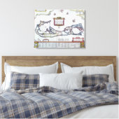 Toile Carte des Bermudes (Insitu(Chambre))