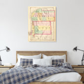 Toile Carte des comtés de Charlevoix et d'Antrim, Michig (Insitu(Chambre))