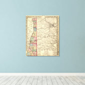 Toile Carte des comtés de Hancock, Brooke, Ohio, Marshal (Insitu (Plancher de Bois))
