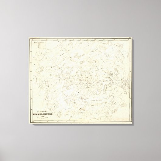 Toile Carte des constellations 2 (Recto)