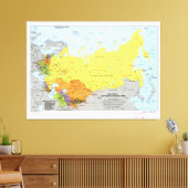 Toile Carte des divisions administratives de l'Union sov (Insitu(Salon))