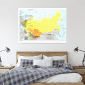 Toile Carte des divisions administratives de l'Union sov (Insitu(Chambre))