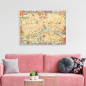 Toile Carte des enfants de Londres, Angleterre 2 (Insitu(Salon))