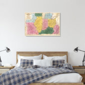 Toile Carte des États occidentaux (Insitu(Chambre))