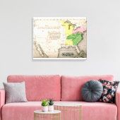 Toile Carte des États-Unis (Insitu(Salon))