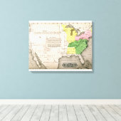 Toile Carte des États-Unis (Insitu (Plancher de Bois))