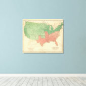Toile Carte des États-Unis 3 (Insitu (Plancher de Bois))