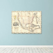 Toile Carte Des États-Unis 3 (Insitu (Plancher de Bois))