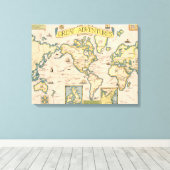 Toile Carte des grandes aventures (Insitu (Plancher de Bois))