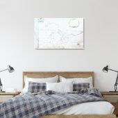 Toile Carte des Grands Lacs (Insitu(Chambre))