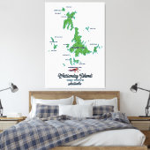 Toile Carte des îles Whitsunday Australie (Insitu(Chambre))