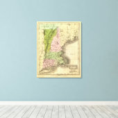 Toile Carte des Jeux olympiques des États de l'Est (Insitu (Plancher de Bois))