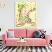 Toile Carte des Jeux olympiques des États de l'Est (Insitu(Salon))
