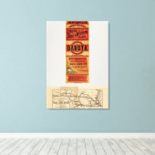 Toile Carte des lignes de Chicago et Northwestern (Insitu (Plancher de Bois))