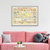 Toile Carte des Nations Unies (Insitu(Salon))