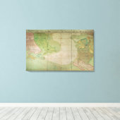 Toile Carte des nouvelles découvertes (Insitu (Plancher de Bois))