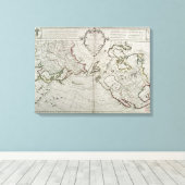 Toile Carte des nouvelles découvertes (Insitu (Plancher de Bois))