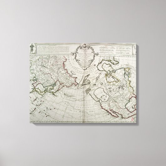 Toile Carte des nouvelles découvertes (Recto)