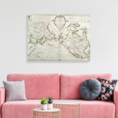 Toile Carte des nouvelles découvertes (Insitu(Salon))