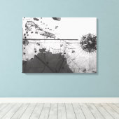 Toile Carte des pays (Insitu (Plancher de Bois))