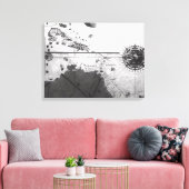 Toile Carte des pays (Insitu(Salon))