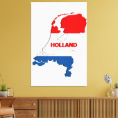 Toile Carte des Pays-Bas (Insitu(Salon))