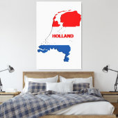 Toile Carte des Pays-Bas (Insitu(Chambre))