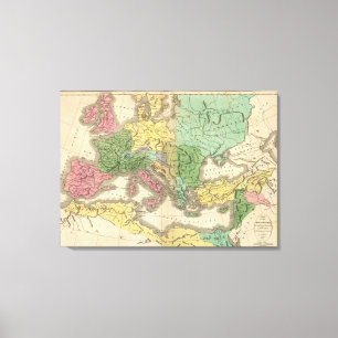 Toile Carte des provinces dans l'empire romain