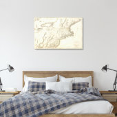 Toile Carte des provinces des États-Unis (Insitu(Chambre))