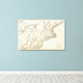 Toile Carte des provinces des États-Unis (Insitu (Plancher de Bois))