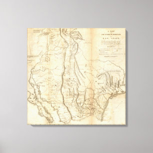 Toile Carte des provinces internes de la nouvelle