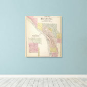 Toile Carte des rapides de Sauk, Carte du centre Sauk, M (Insitu (Plancher de Bois))