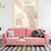 Toile Carte des rapides de Sauk, Carte du centre Sauk, M (Insitu(Salon))