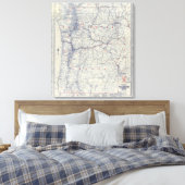 Toile Carte des sentiers automobiles officiels 1925 de R (Insitu(Chambre))