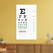 Toile carte des snellen opthalmologie (Insitu(Salon))