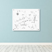 Toile Carte des trésors de Cape Cod (Insitu (Plancher de Bois))